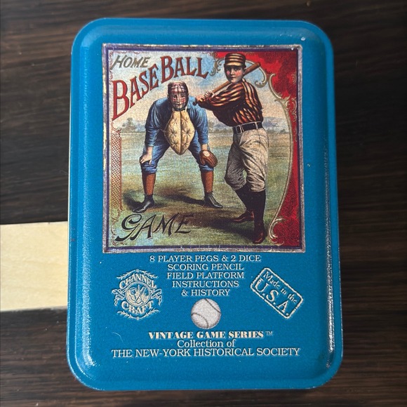 Channel Craft Other - Channel Craft Vintage Home Baseball Game Tin New York Historical Society USA